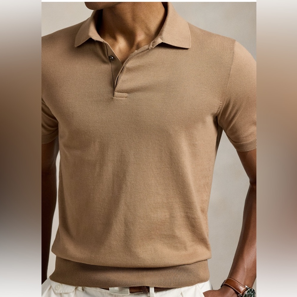 NWT Men’s M Ralph Lauren Classic Polo-Collar Sweater